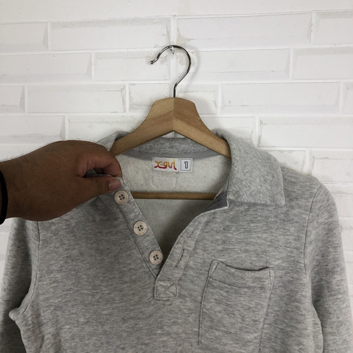 Japanese Brand X GIRL COLLAR SWEATSHIRT COLLAGE RILEX STYLE Size US S / EU 44-46 / 1 - 5 Thumbnail