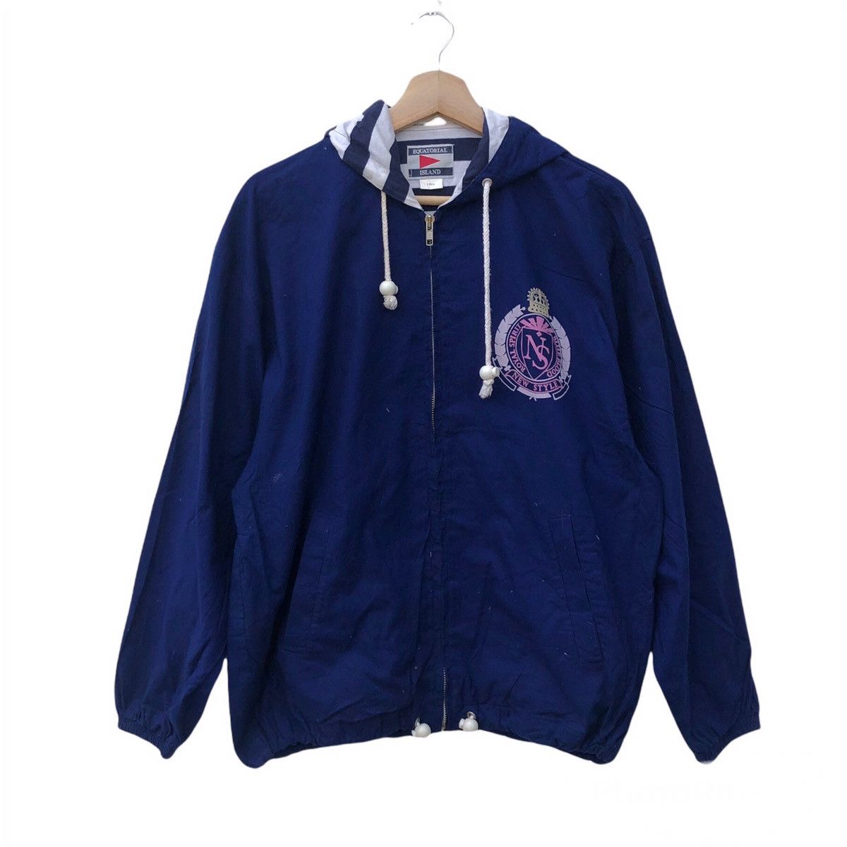 Japanese Brand VINTAGE EQUATORIALISLAND HOODIE JACKET EMBROIDERED BIG LOGO Size US M / EU 48-50 / 2 - 2 Thumbnail