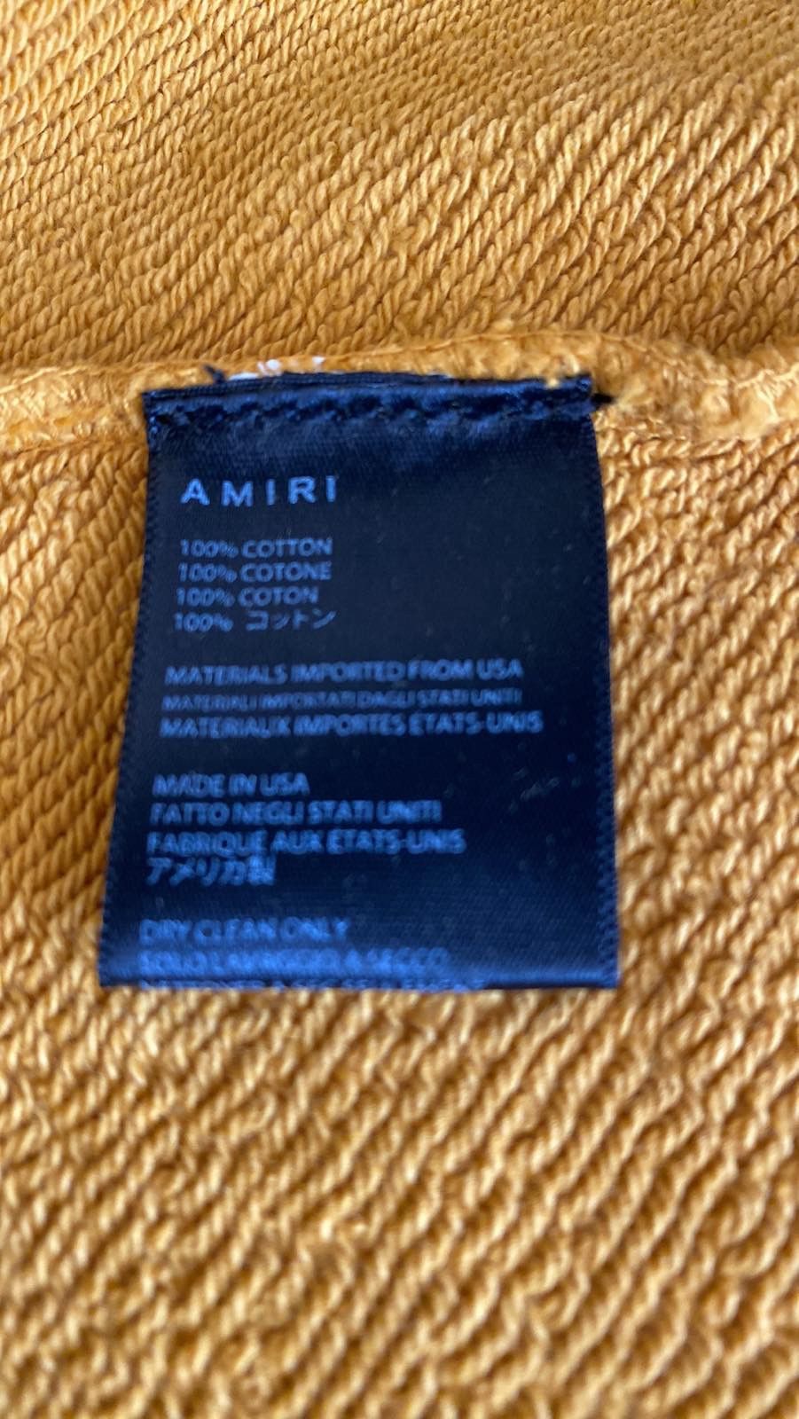Amiri Paisley Logo Yellow Sweatshirt Size US XXL / EU 58 / 5 - 5 Thumbnail