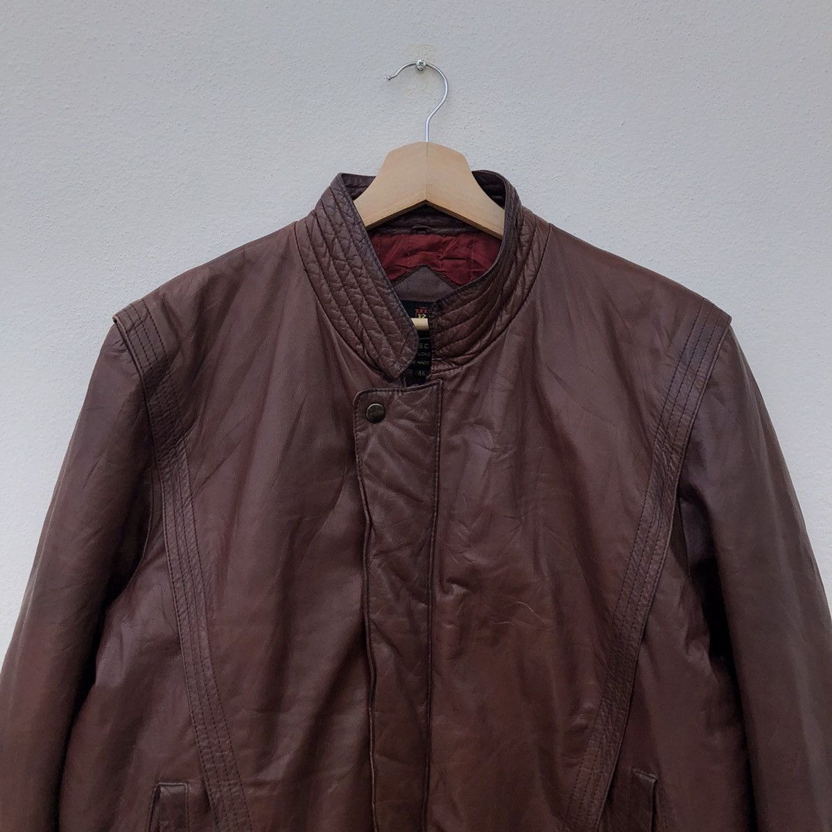 Japanese Brand VINTAGE SOFT LEATHER BIKER JACKET THE ROSSANO COLLECTIONS Size US M / EU 48-50 / 2 - 3 Thumbnail