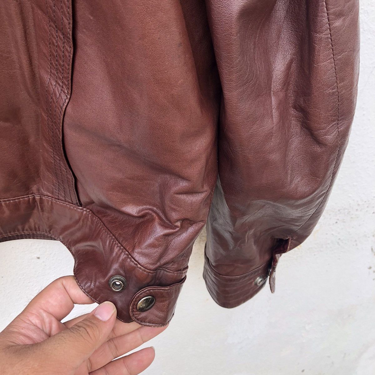 Japanese Brand VINTAGE SOFT LEATHER BIKER JACKET THE ROSSANO COLLECTIONS Size US M / EU 48-50 / 2 - 8 Thumbnail