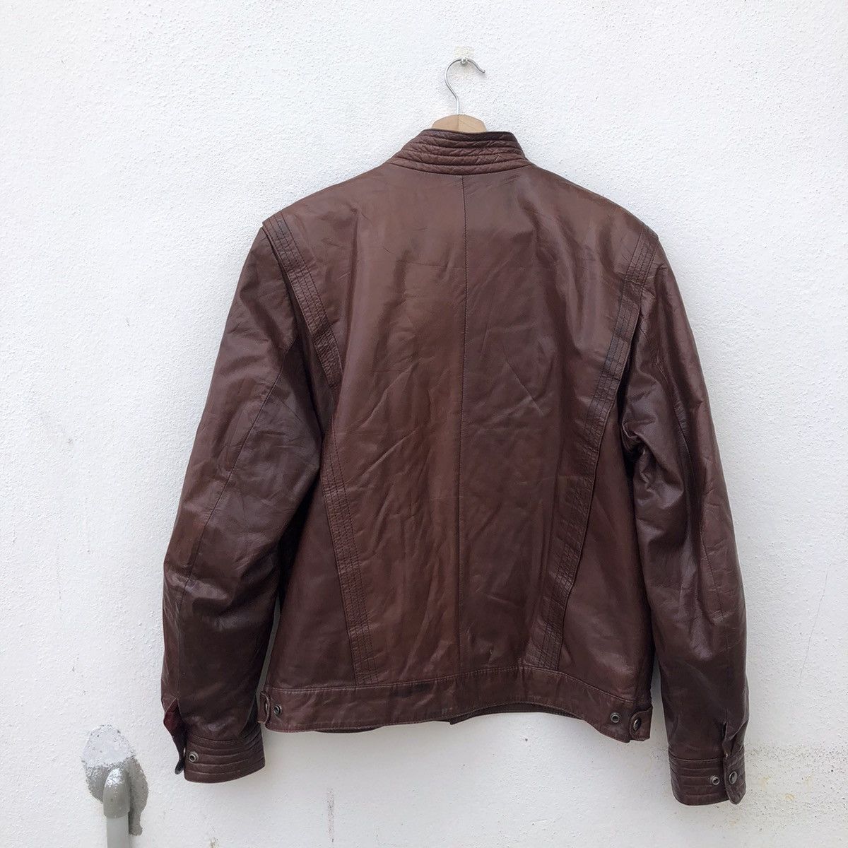 Japanese Brand VINTAGE SOFT LEATHER BIKER JACKET THE ROSSANO COLLECTIONS Size US M / EU 48-50 / 2 - 7 Thumbnail