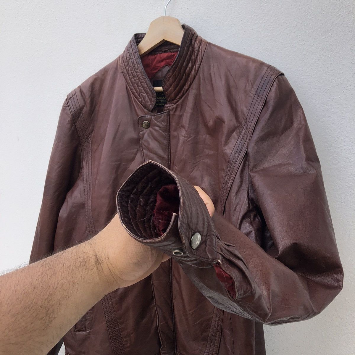 Japanese Brand VINTAGE SOFT LEATHER BIKER JACKET THE ROSSANO COLLECTIONS Size US M / EU 48-50 / 2 - 5 Thumbnail