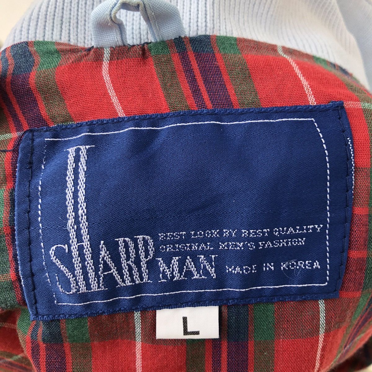 Japanese Brand VINTAGE BOMBER JACKET SHARPMAN INSPIRED BY BARACUTA Size US L / EU 52-54 / 3 - 8 Thumbnail