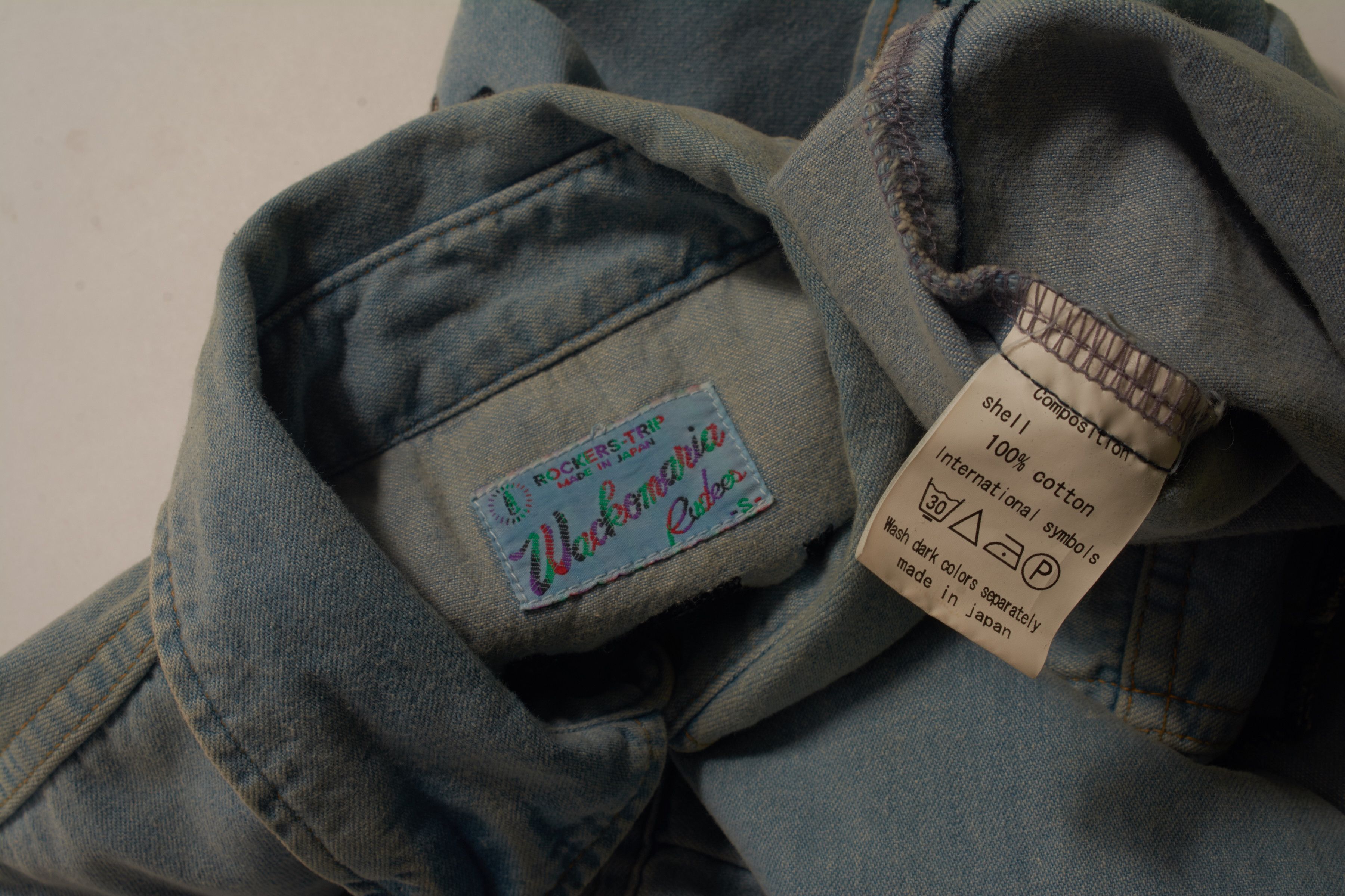 Wacko Maria Pussy Hole Gang Embroidered Denim Shirt Size US S / EU 44-46 / 1 - 3 Thumbnail