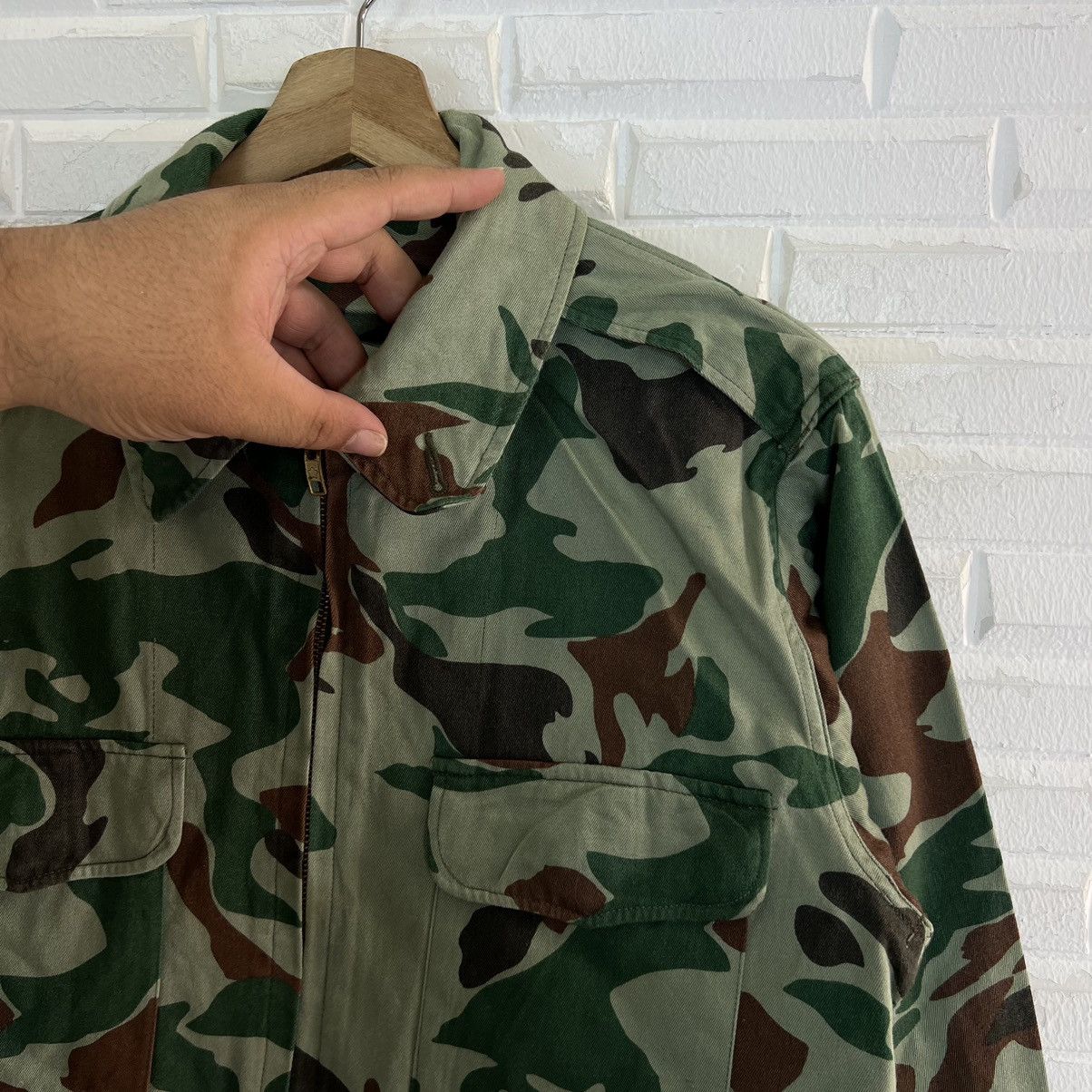 Vintage VINTAGE SURVIVAL JACKET CAMO ARMY MILITARY US ISSUE DESIGN Size US M / EU 48-50 / 2 - 4 Thumbnail