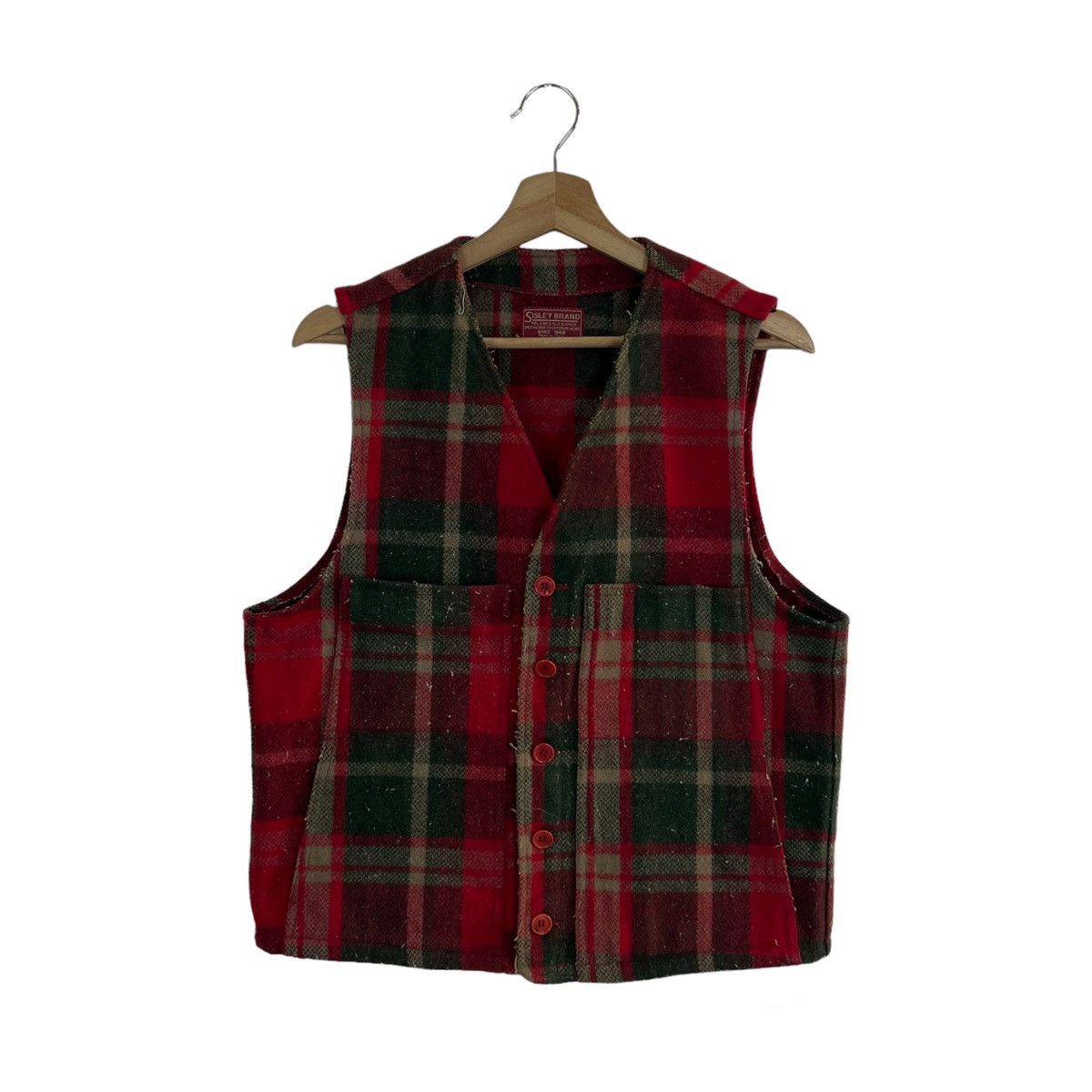 Vintage VINTAGE SISLEY BRAND MADE IN ITALY TARTAN DESIGN VEST Size US S / EU 44-46 / 1 - 1 Thumbnail