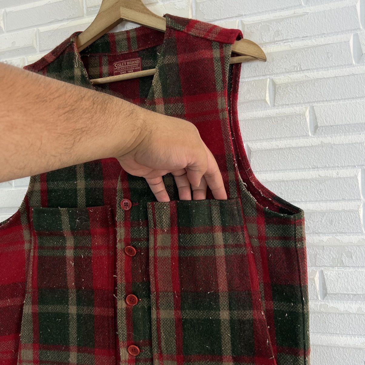 Vintage VINTAGE SISLEY BRAND MADE IN ITALY TARTAN DESIGN VEST Size US S / EU 44-46 / 1 - 4 Thumbnail