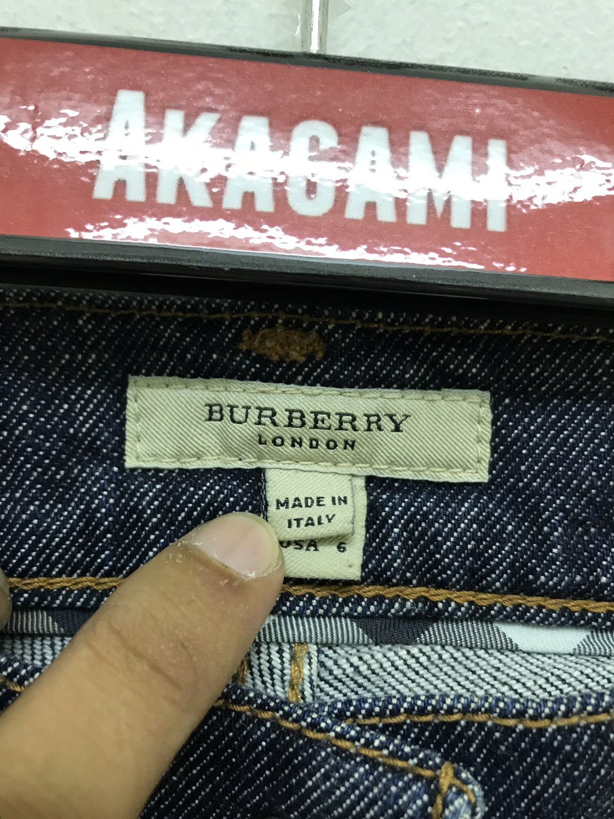 Burberry Made in Italy Burberry London Denim Slim Stretchable Size US 31 - 8 Thumbnail