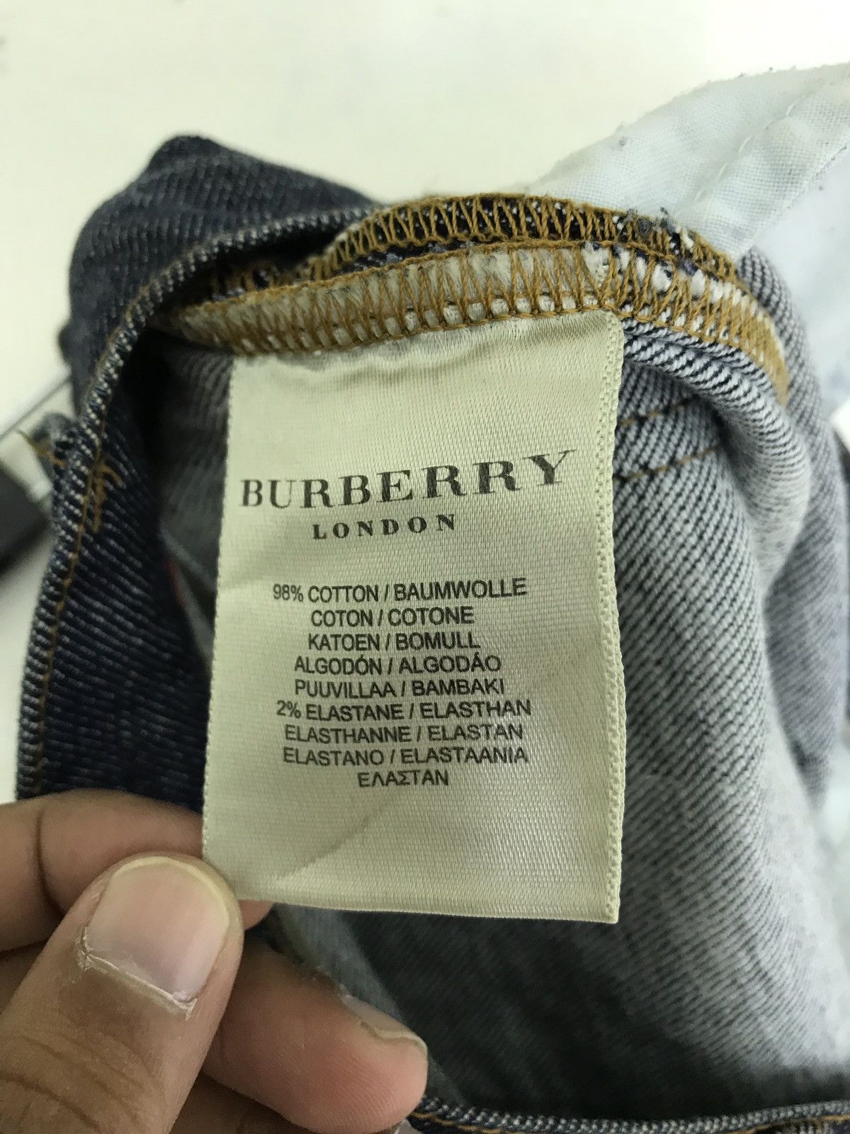Burberry Made in Italy Burberry London Denim Slim Stretchable Size US 31 - 10 Thumbnail