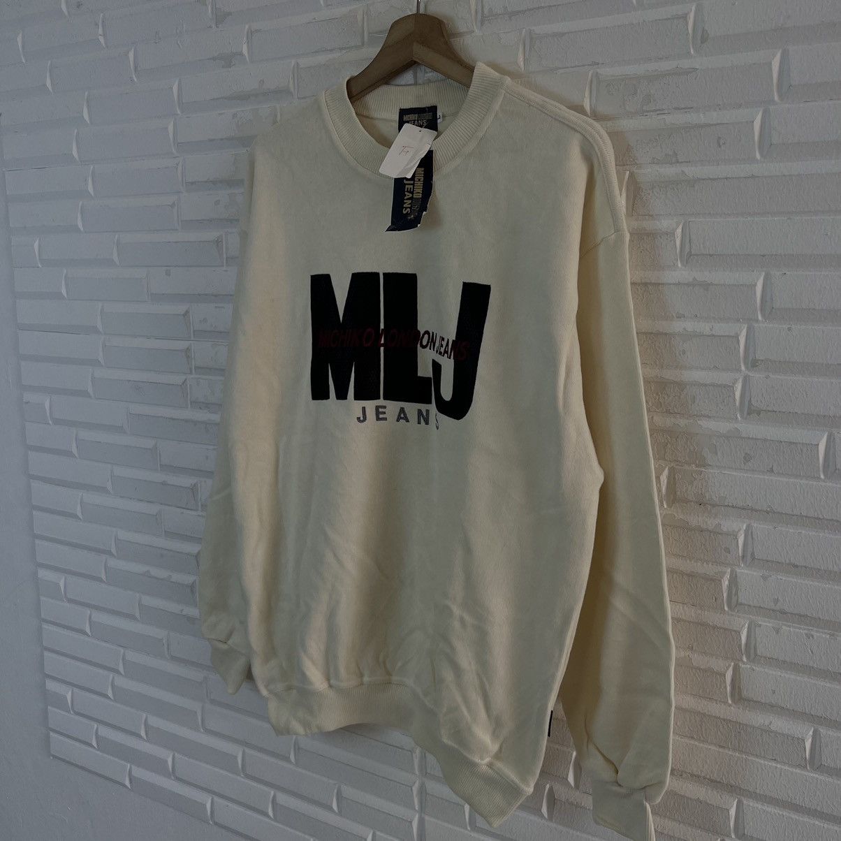 Japanese Brand VINTAGE CREWNECK SWEATSHIRT BIG LOGO MICHIKO LONDON JEANS Size US L / EU 52-54 / 3 - 2 Thumbnail