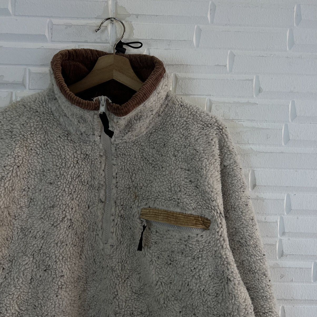 Japanese Brand VINTAGE NAUGHTINESS EXCITING SPORT DIP PILE FLEECE JACKET Size US M / EU 48-50 / 2 - 3 Thumbnail
