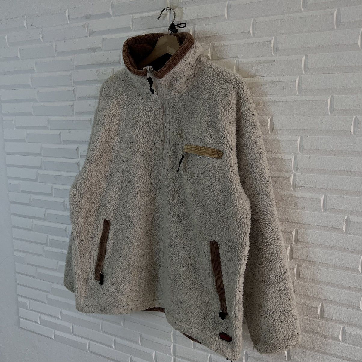 Japanese Brand VINTAGE NAUGHTINESS EXCITING SPORT DIP PILE FLEECE JACKET Size US M / EU 48-50 / 2 - 2 Thumbnail