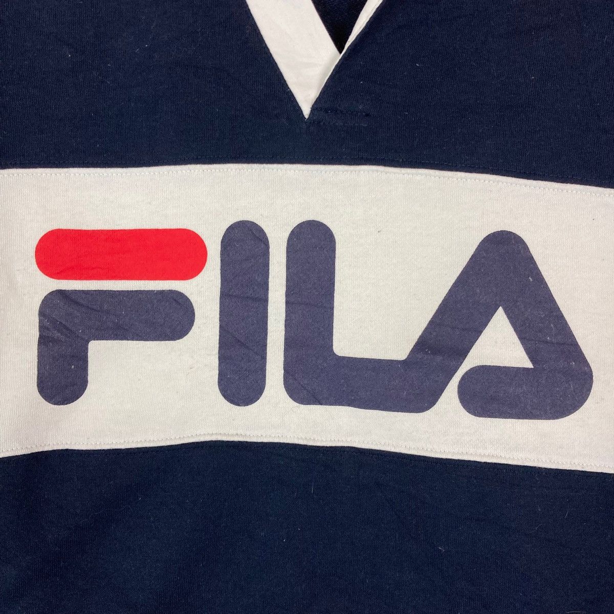 Fila Vintage Fila Two Tone Spell Out Crop Top Womenswear Pullover Size L / US 10 / IT 46 - 3 Thumbnail