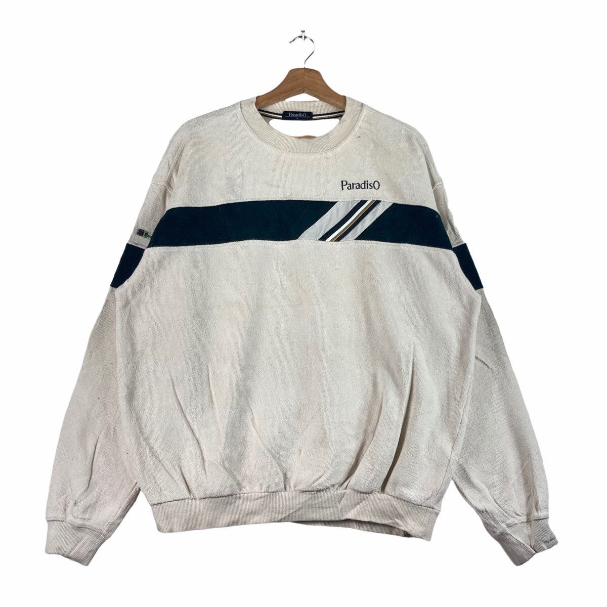Vintage Vintage SWEATSHIRT PARADISO pullover jumper Size US L / EU 52-54 / 3 - 1 Thumbnail