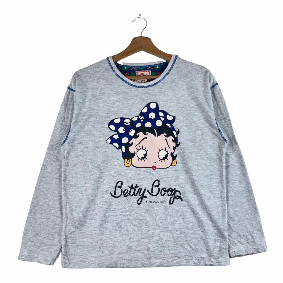 Vintage Vintage SWEATSHIRT BETTY BOOP pullover jumper Size US S / EU 44-46 / 1 - 1 Thumbnail