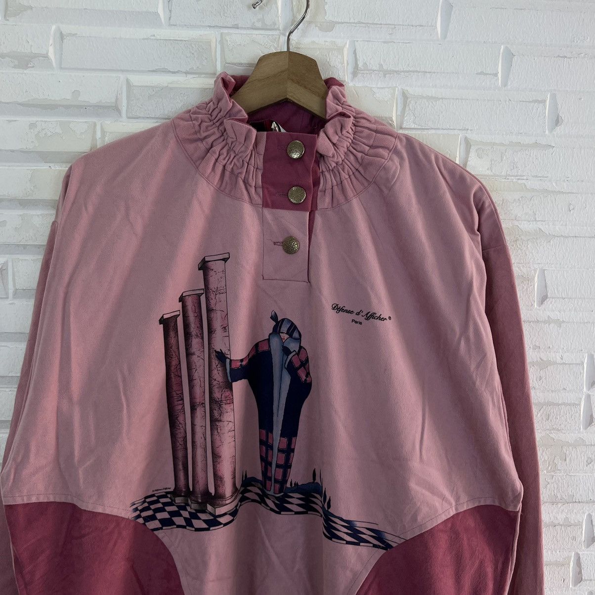 Vintage VINTAGE DEFENSE D'AFFICHER PARIS MADE IN FRANCE SWEATSHIRT Size US M / EU 48-50 / 2 - 3 Thumbnail