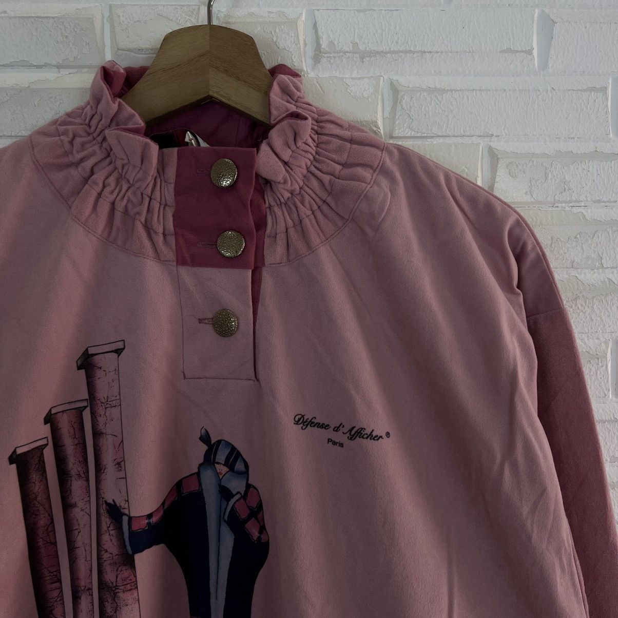 Vintage VINTAGE DEFENSE D'AFFICHER PARIS MADE IN FRANCE SWEATSHIRT Size US M / EU 48-50 / 2 - 4 Thumbnail