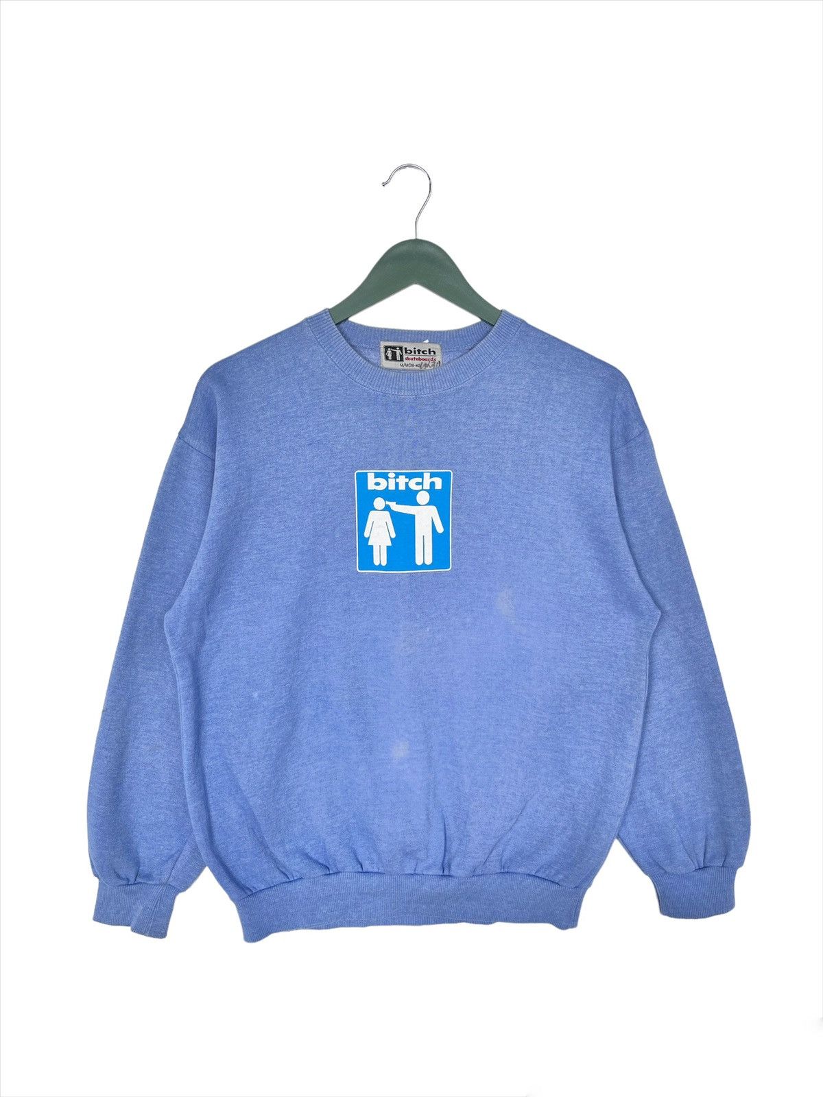 Vintage Vintage 90s Bitch Sweatshirt Size US M / EU 48-50 / 2 - 1 Thumbnail