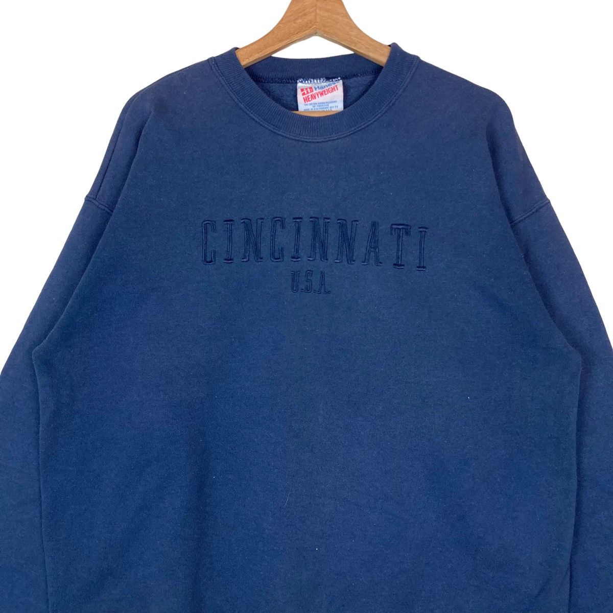 Hanes Vintage Cincinnati USA Spell Out Pullover Size US L / EU 52-54 / 3 - 2 Thumbnail