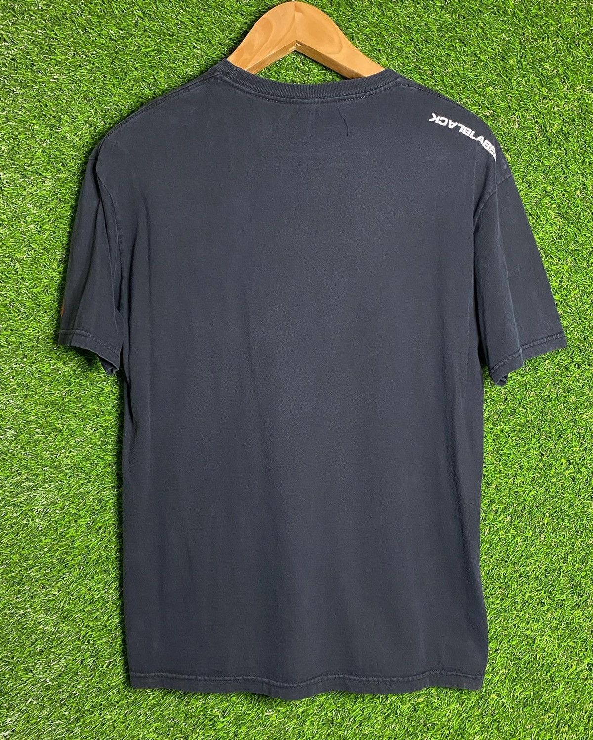 Vintage 🚨Vintage Black Label Skateboards Moon 90s Skate T-Shirt Size US M / EU 48-50 / 2 - 2 Thumbnail