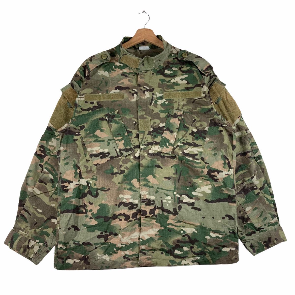 Other Vintage UNIFORM ARMY jacket camo jumper pullover Size US L / EU 52-54 / 3 - 1 Thumbnail