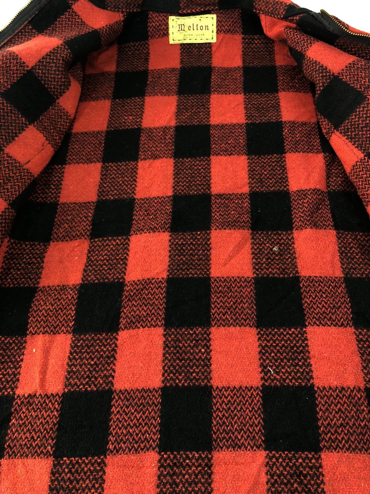 Flannel × Vintage 70s Melton’s Padded Flannel Zipper Plaid Checked Outer Wear Size US XL / EU 56 / 4 - 6 Thumbnail