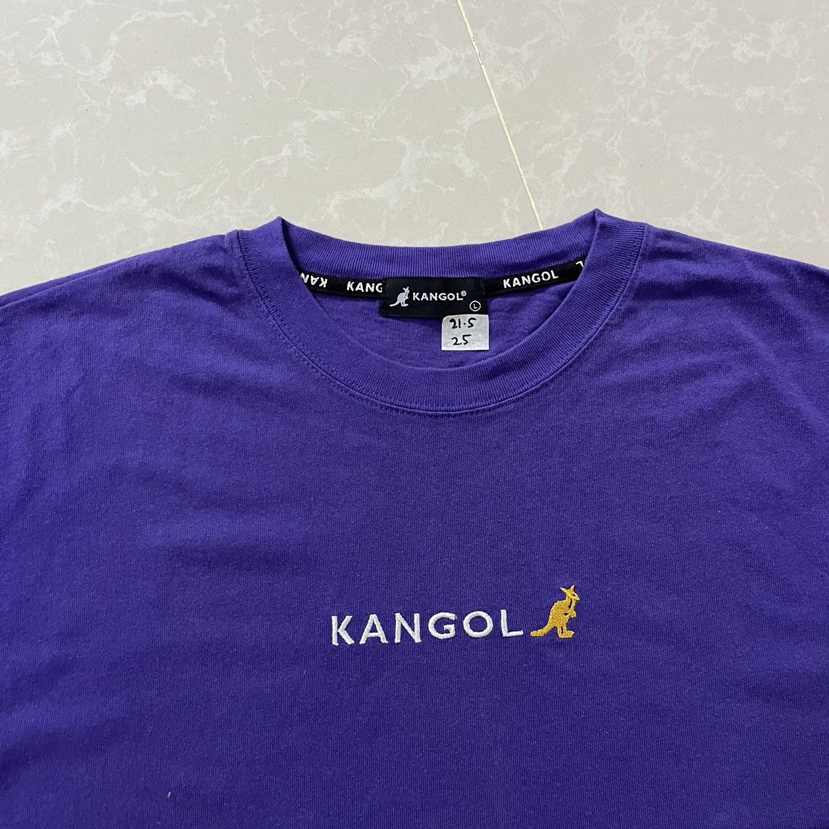Kangol × Vintage Vintage 90s Kangol Centre Logo Embroidered Box tee P Size US M / EU 48-50 / 2 - 3 Thumbnail