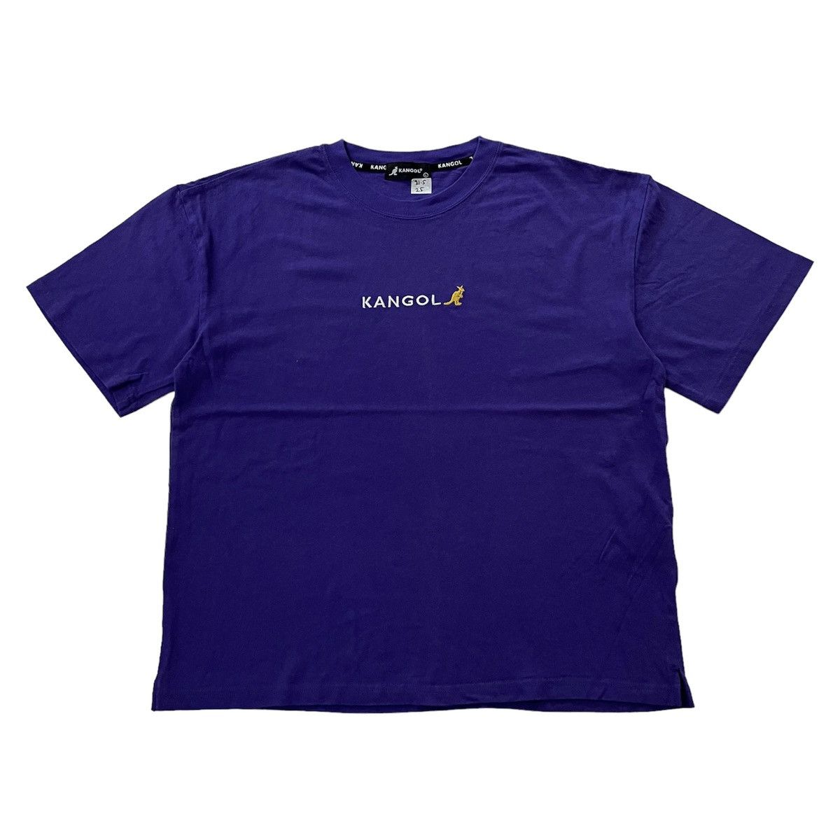 Kangol × Vintage Vintage 90s Kangol Centre Logo Embroidered Box tee P Size US M / EU 48-50 / 2 - 1 Thumbnail