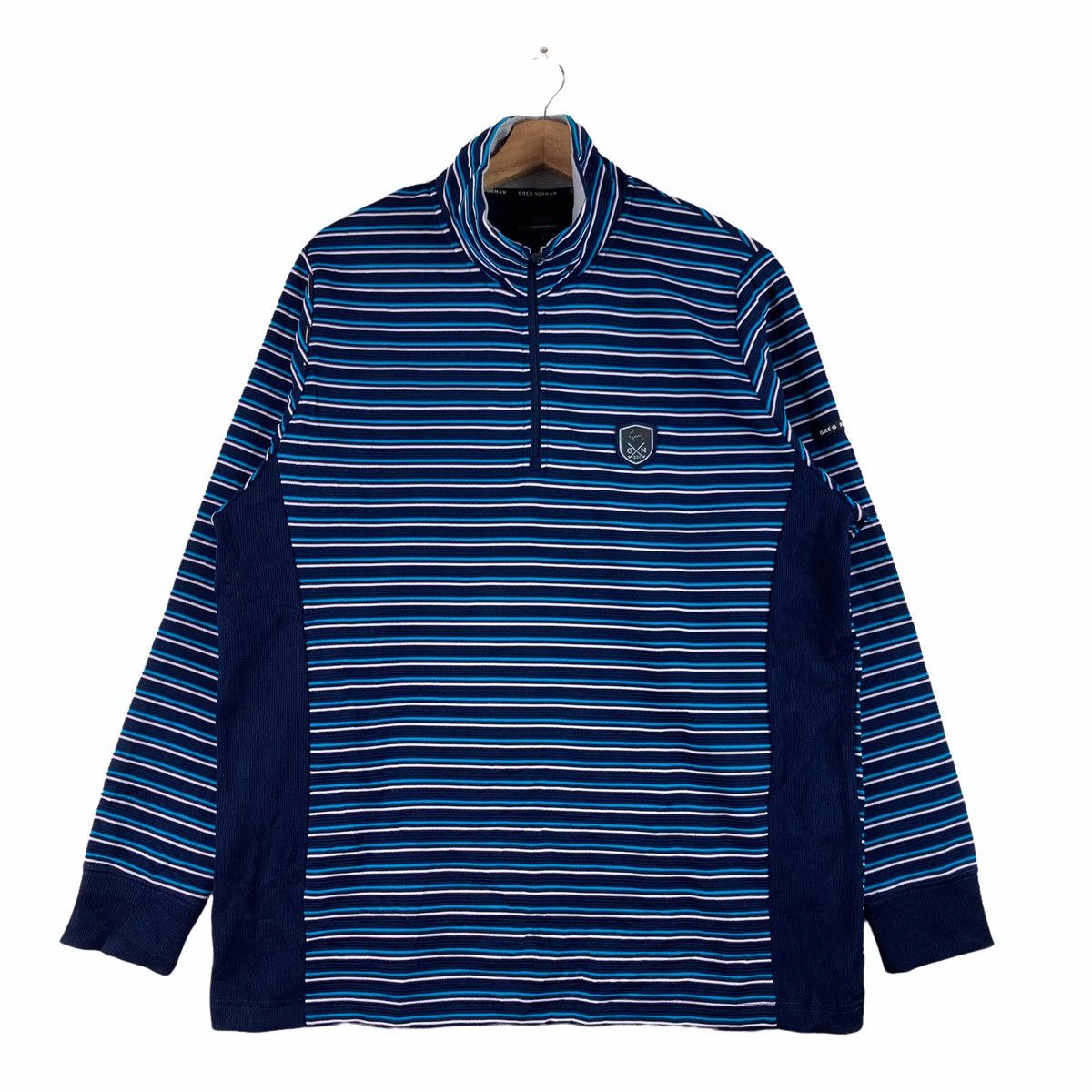 Greg Norman Vintage GREG NORMAN half zip pullover jumper Size US L / EU 52-54 / 3 - 1 Thumbnail