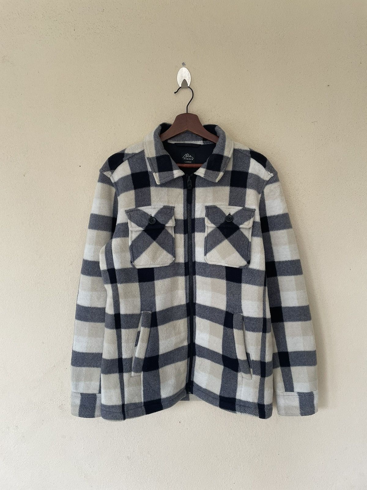 Japanese Brand × Uniqlo UNIQLO BOA FLEECE TARTAN JACKET Size US M / EU 48-50 / 2 - 1 Thumbnail