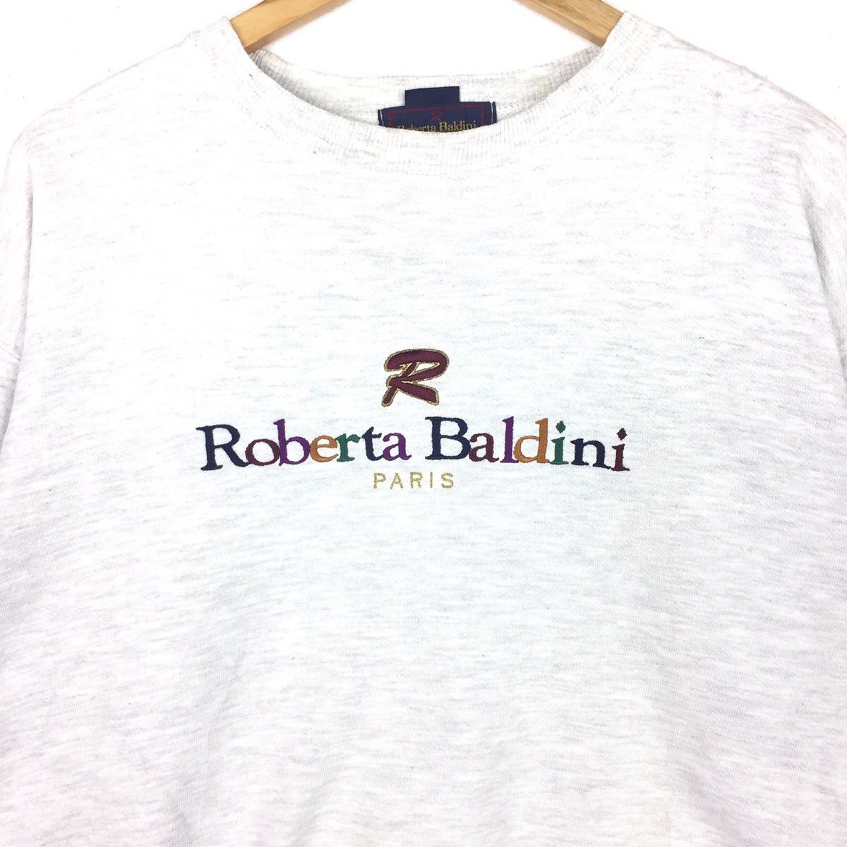 Vintage Roberta baldini Paris Sweatshirt Casual Jumper Pullover Size US M / EU 48-50 / 2 - 2 Thumbnail
