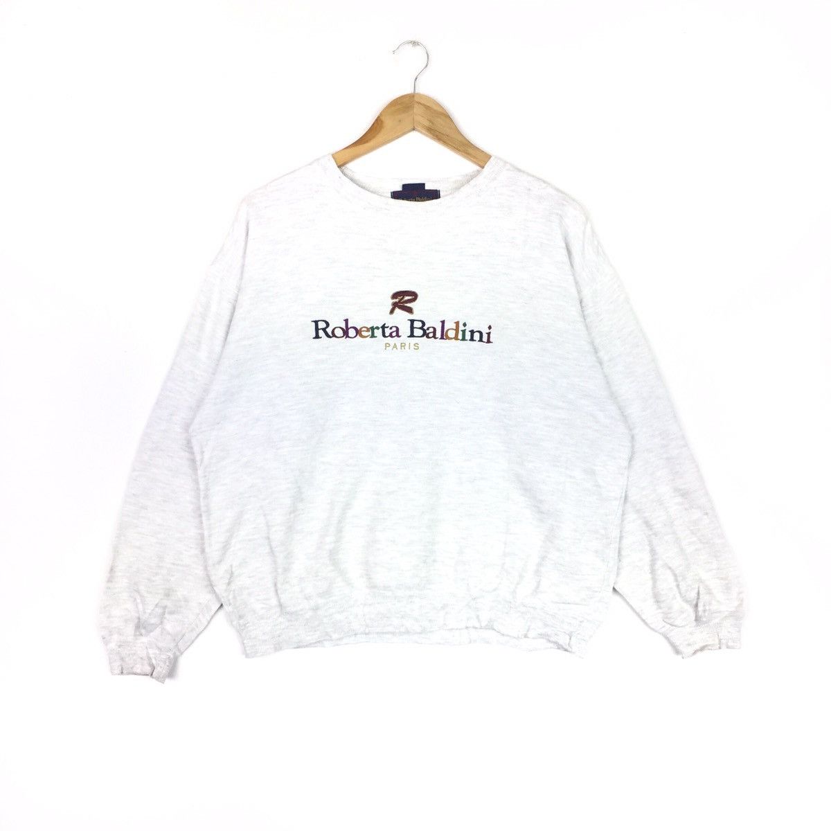 Vintage Roberta baldini Paris Sweatshirt Casual Jumper Pullover Size US M / EU 48-50 / 2 - 1 Thumbnail