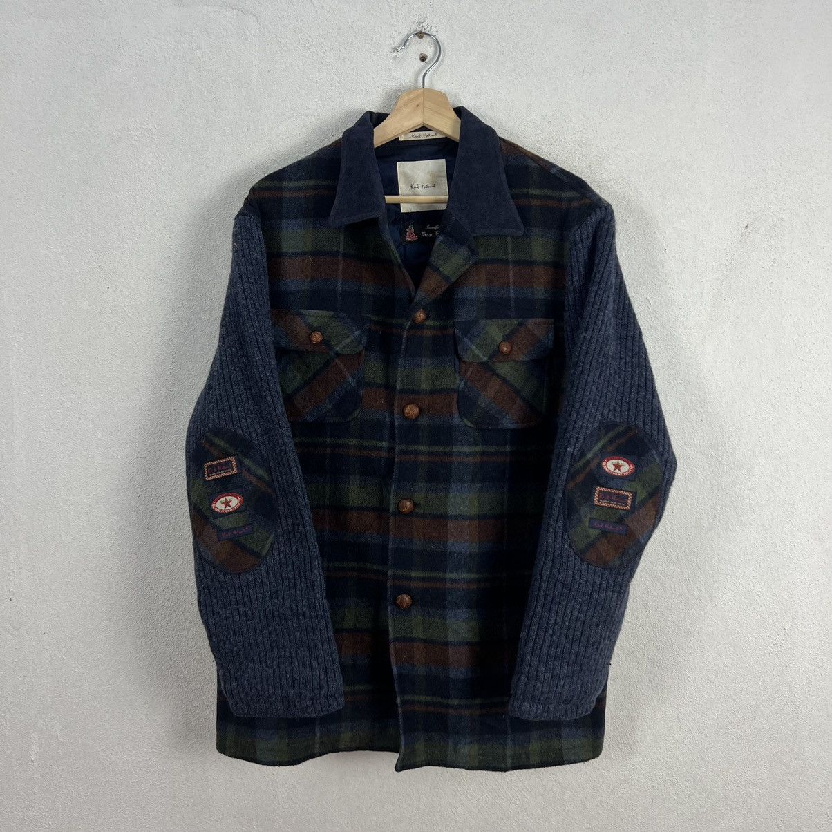 Japanese Brand RARE VINTAGE KARL HELMUT WOOL JACKET FABRIC FROM ITALY Size US M / EU 48-50 / 2 - 8 Thumbnail
