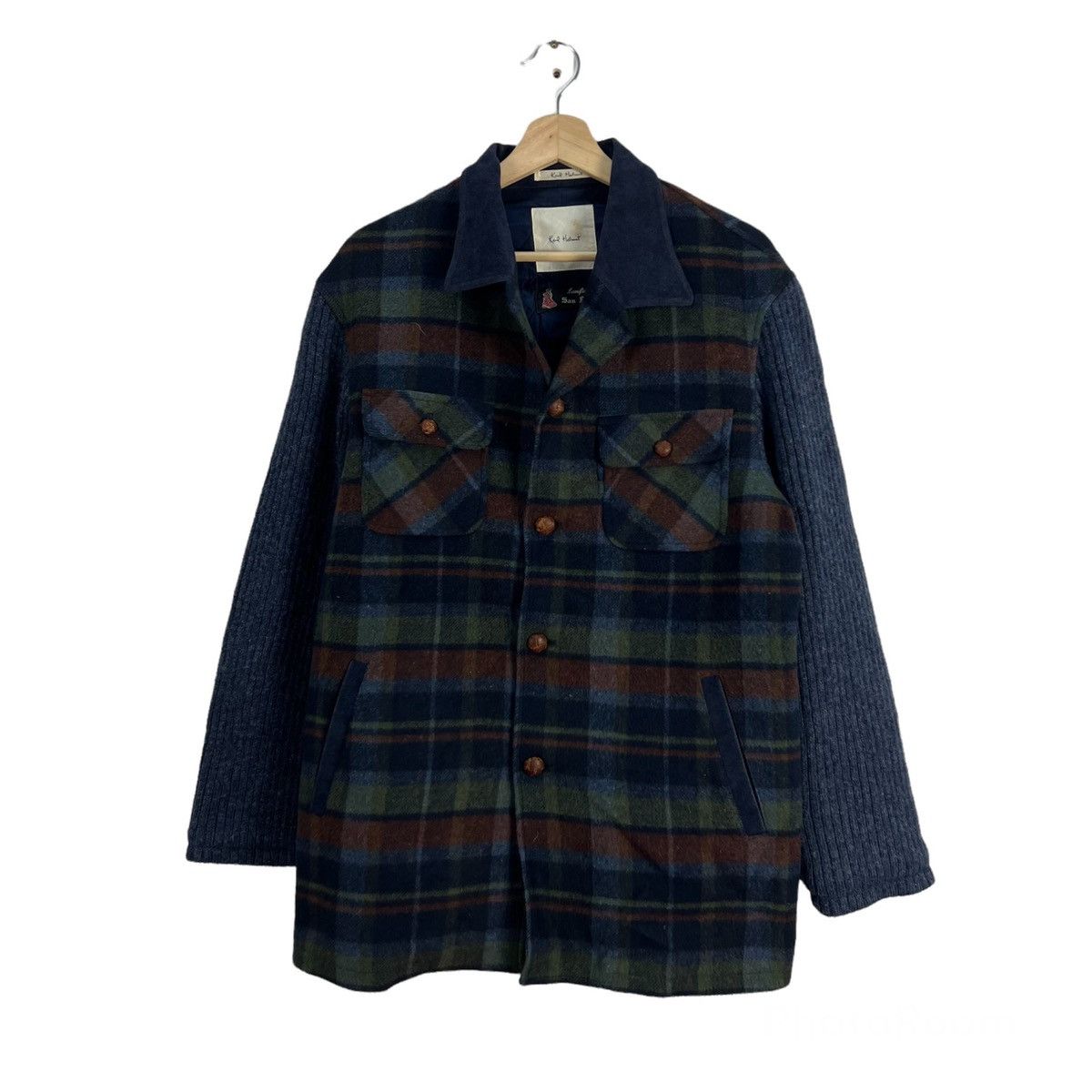 Japanese Brand RARE VINTAGE KARL HELMUT WOOL JACKET FABRIC FROM ITALY Size US M / EU 48-50 / 2 - 1 Thumbnail