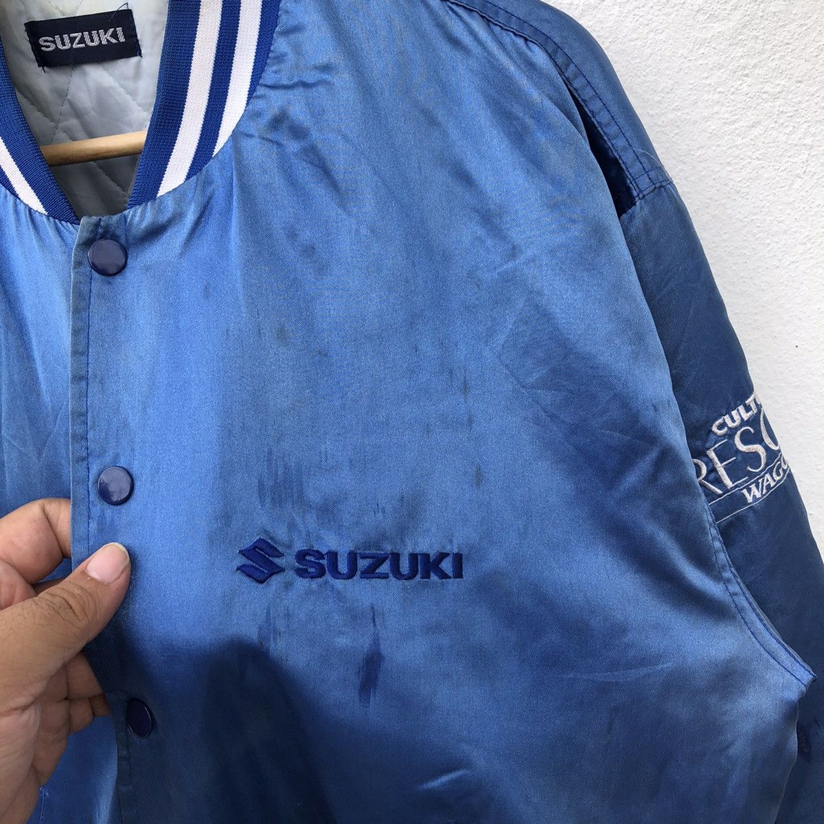 Japanese Brand VARSITY JACKET SUZUKI CULTUS CRESCENT WAGON SATIN Size US M / EU 48-50 / 2 - 3 Thumbnail