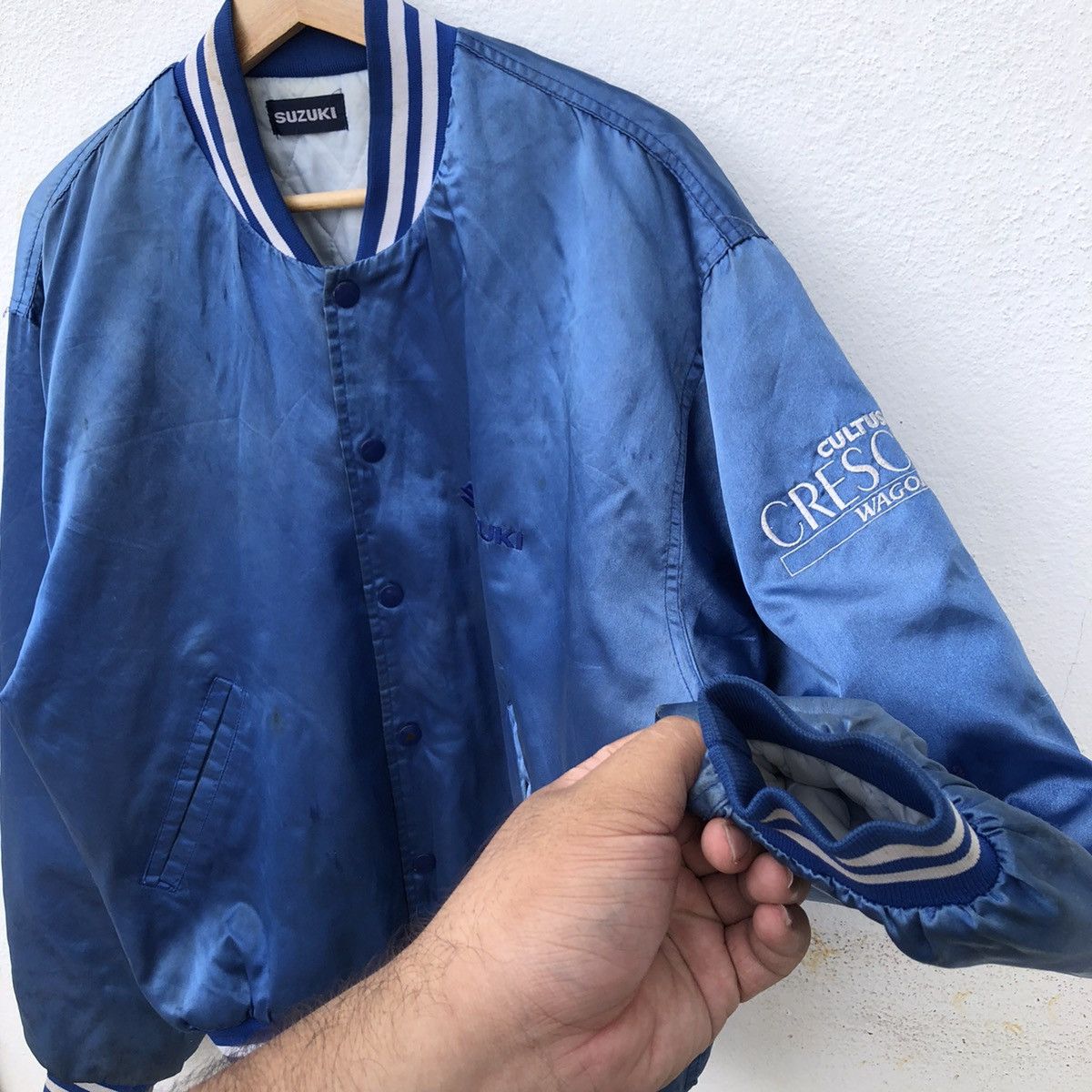Japanese Brand VARSITY JACKET SUZUKI CULTUS CRESCENT WAGON SATIN Size US M / EU 48-50 / 2 - 5 Thumbnail