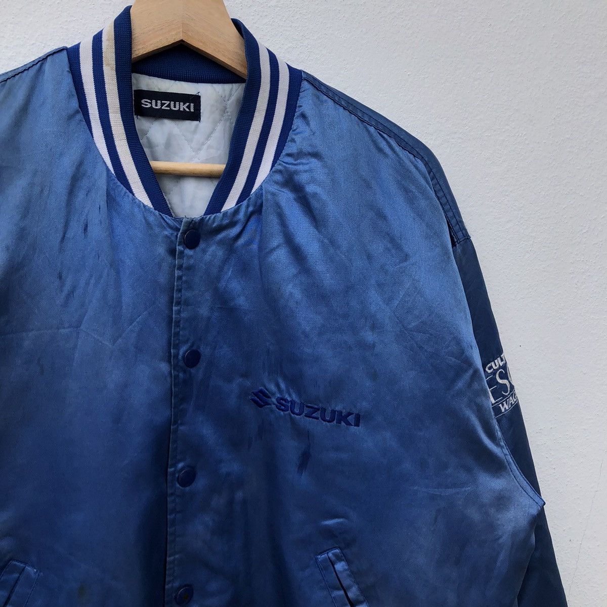 Japanese Brand VARSITY JACKET SUZUKI CULTUS CRESCENT WAGON SATIN Size US M / EU 48-50 / 2 - 8 Thumbnail