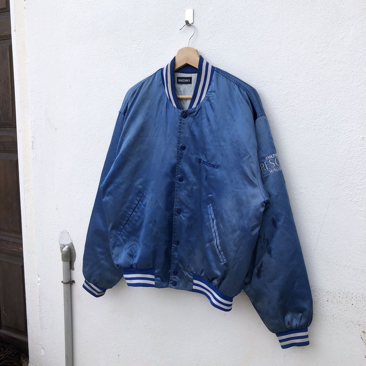 Japanese Brand VARSITY JACKET SUZUKI CULTUS CRESCENT WAGON SATIN Size US M / EU 48-50 / 2 - 2 Thumbnail