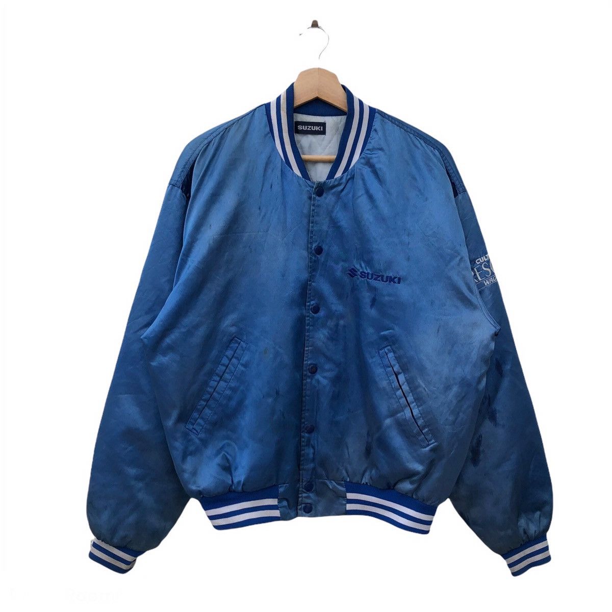 Japanese Brand VARSITY JACKET SUZUKI CULTUS CRESCENT WAGON SATIN Size US M / EU 48-50 / 2 - 1 Thumbnail
