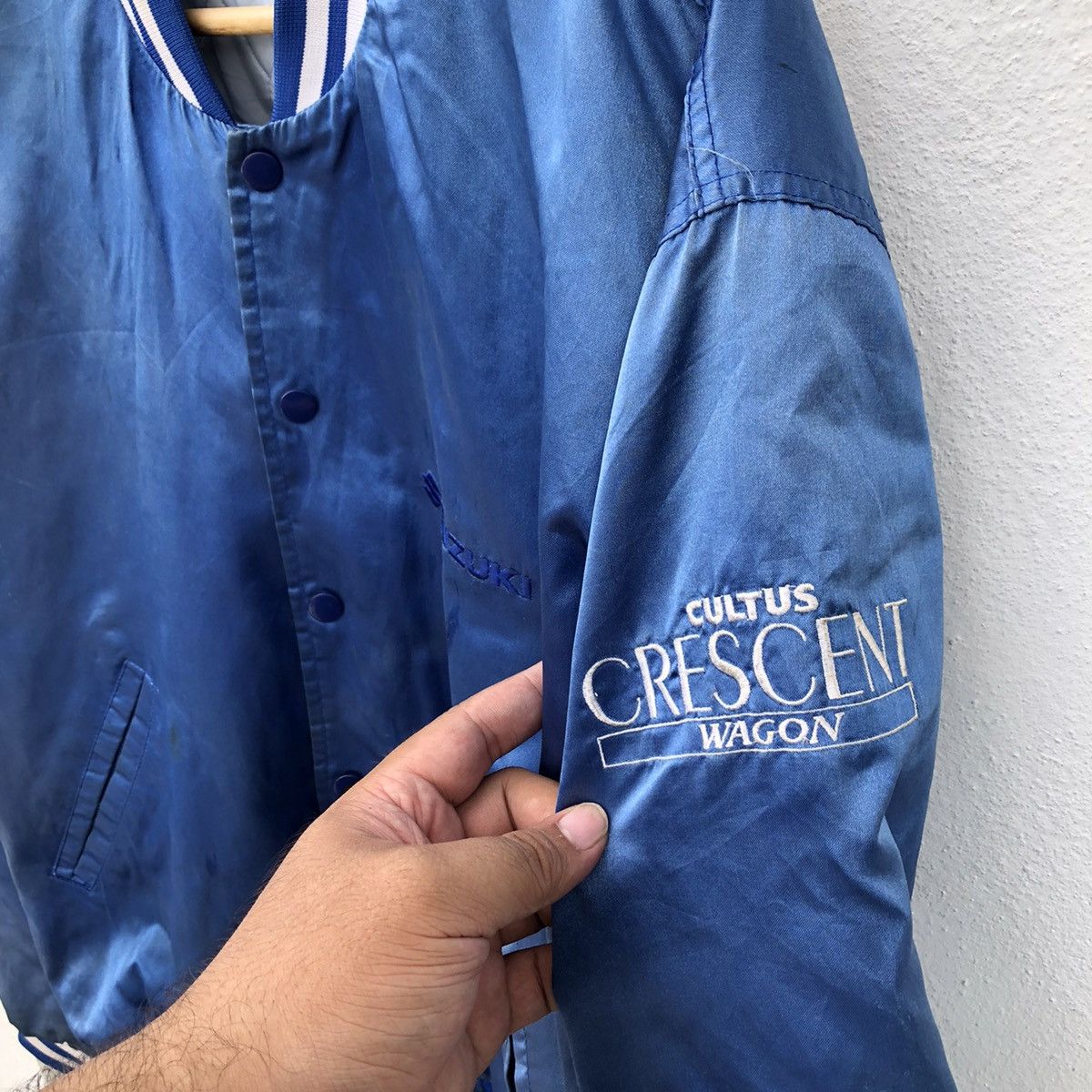 Japanese Brand VARSITY JACKET SUZUKI CULTUS CRESCENT WAGON SATIN Size US M / EU 48-50 / 2 - 4 Thumbnail