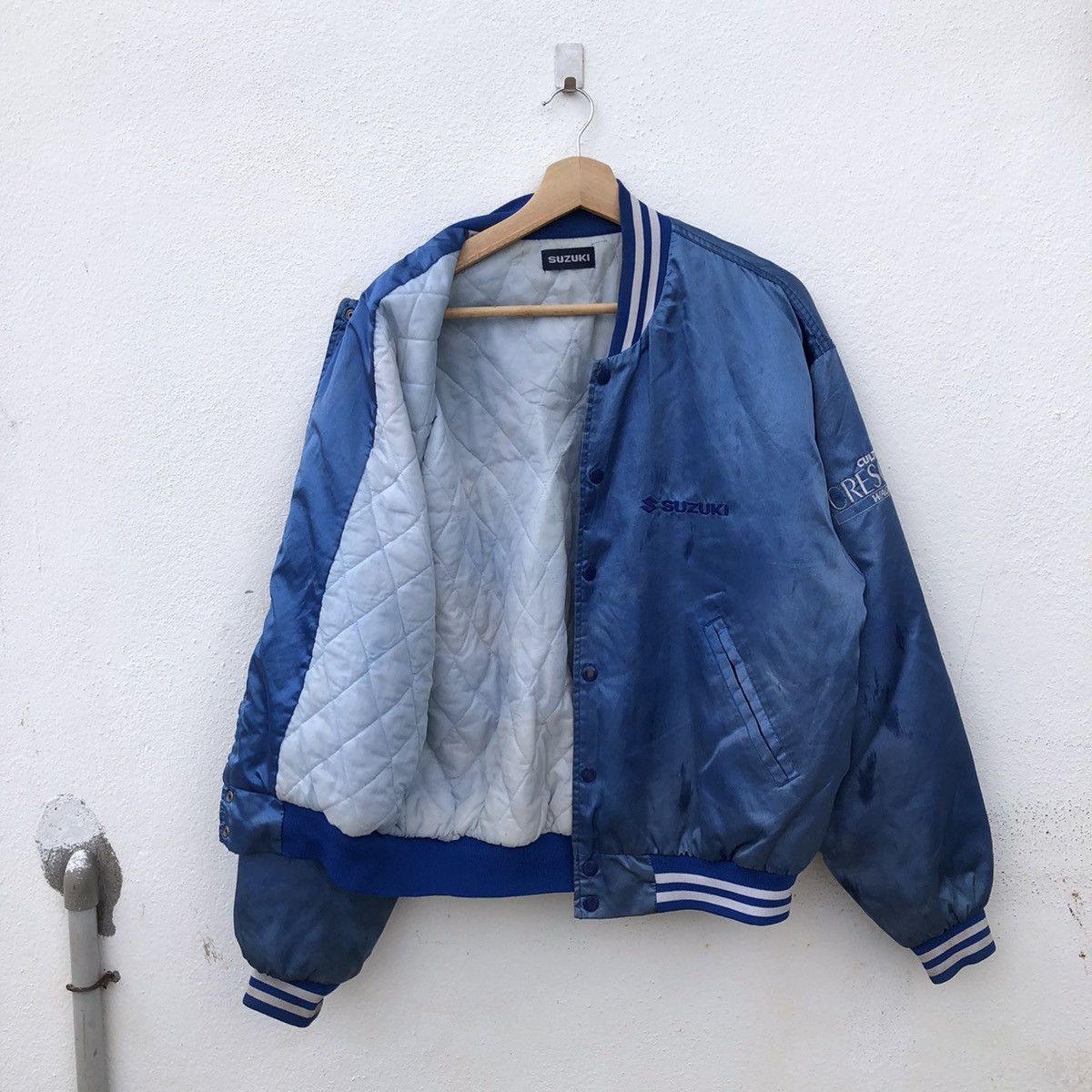 Japanese Brand VARSITY JACKET SUZUKI CULTUS CRESCENT WAGON SATIN Size US M / EU 48-50 / 2 - 10 Thumbnail