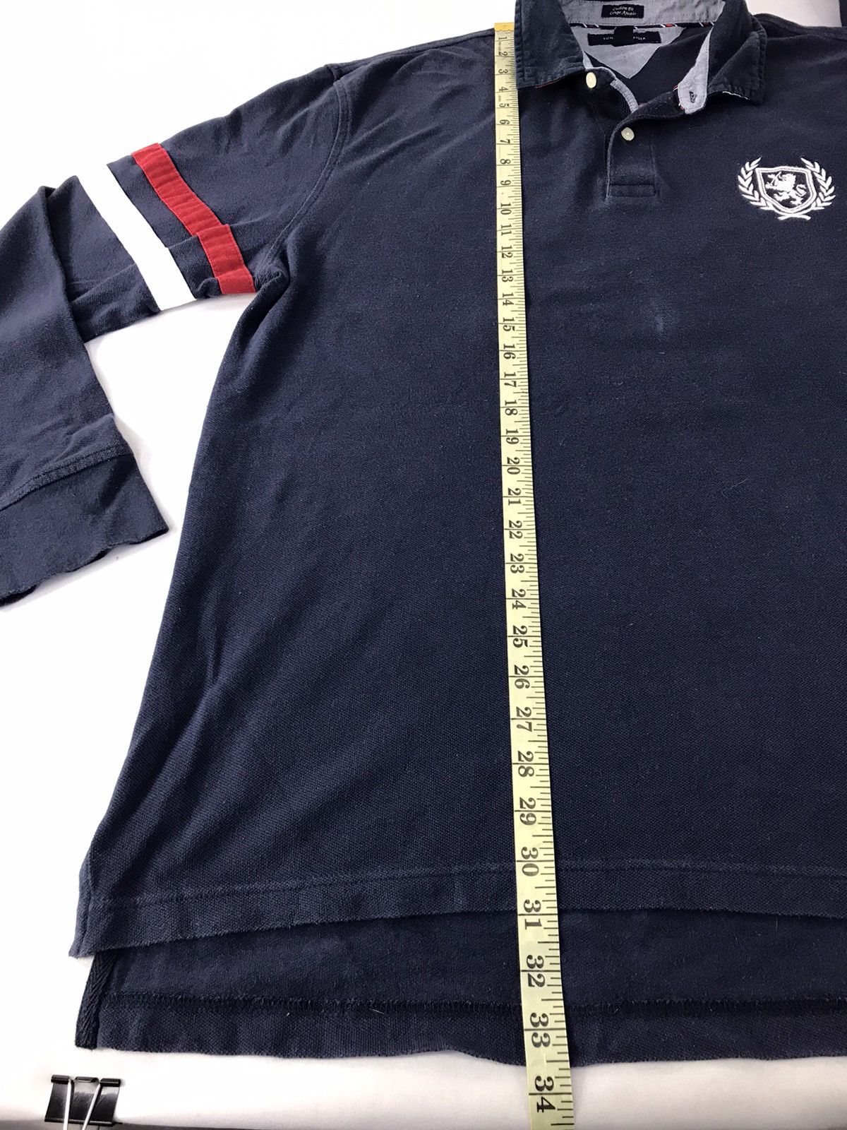 Sports Specialties × Tommy Hilfiger × Vintage Tommy Hilfiger Custom Fit Polo Rugby Tee R085j Size US XL / EU 56 / 4 - 10 Thumbnail