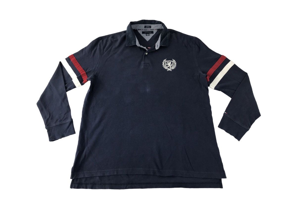 Sports Specialties × Tommy Hilfiger × Vintage Tommy Hilfiger Custom Fit Polo Rugby Tee R085j Size US XL / EU 56 / 4 - 3 Thumbnail
