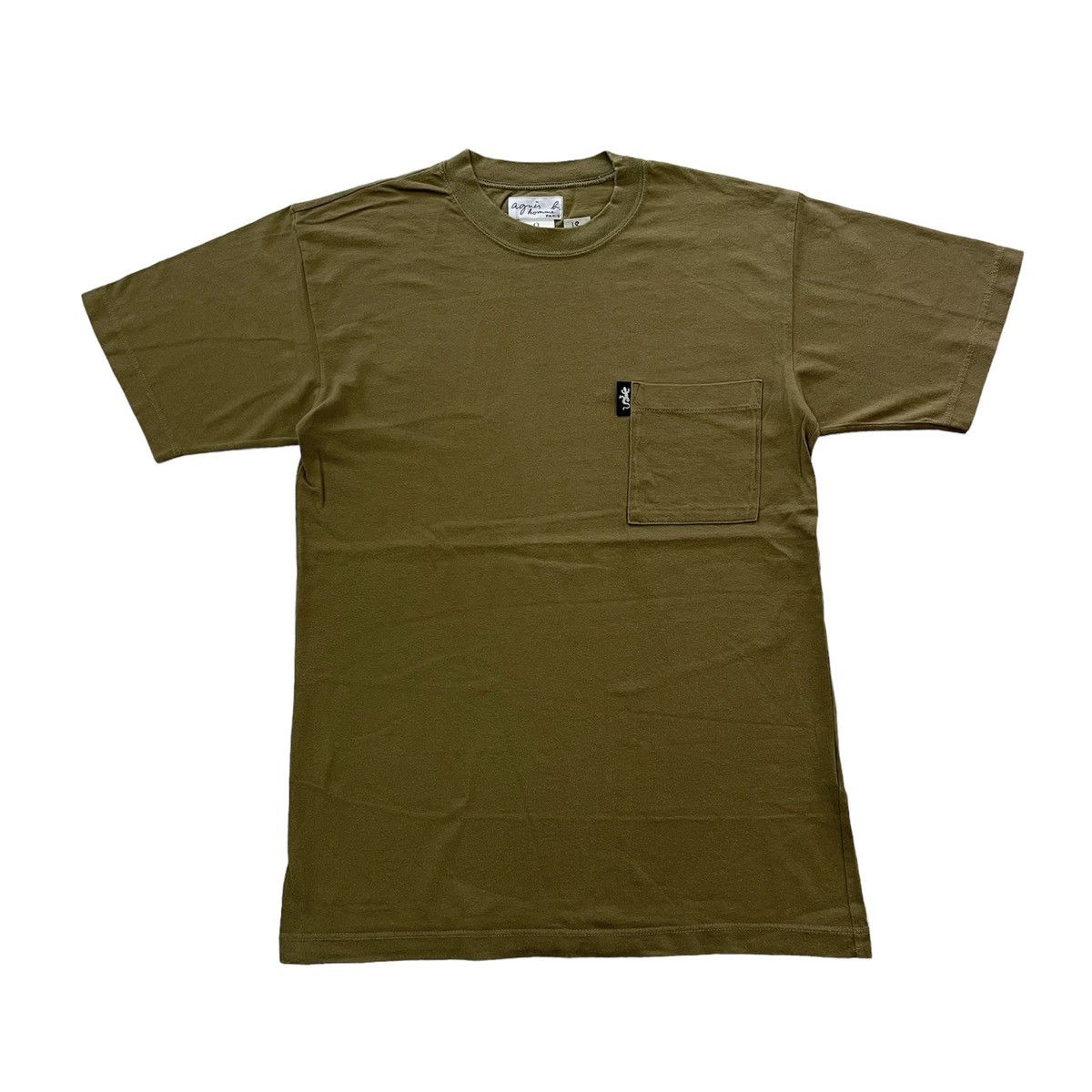 Japanese Brand × Vintage × agnes b. Vintage 90s Agnes B Single Pocket Plain Tee P Size US S / EU 44-46 / 1 - 1 Thumbnail