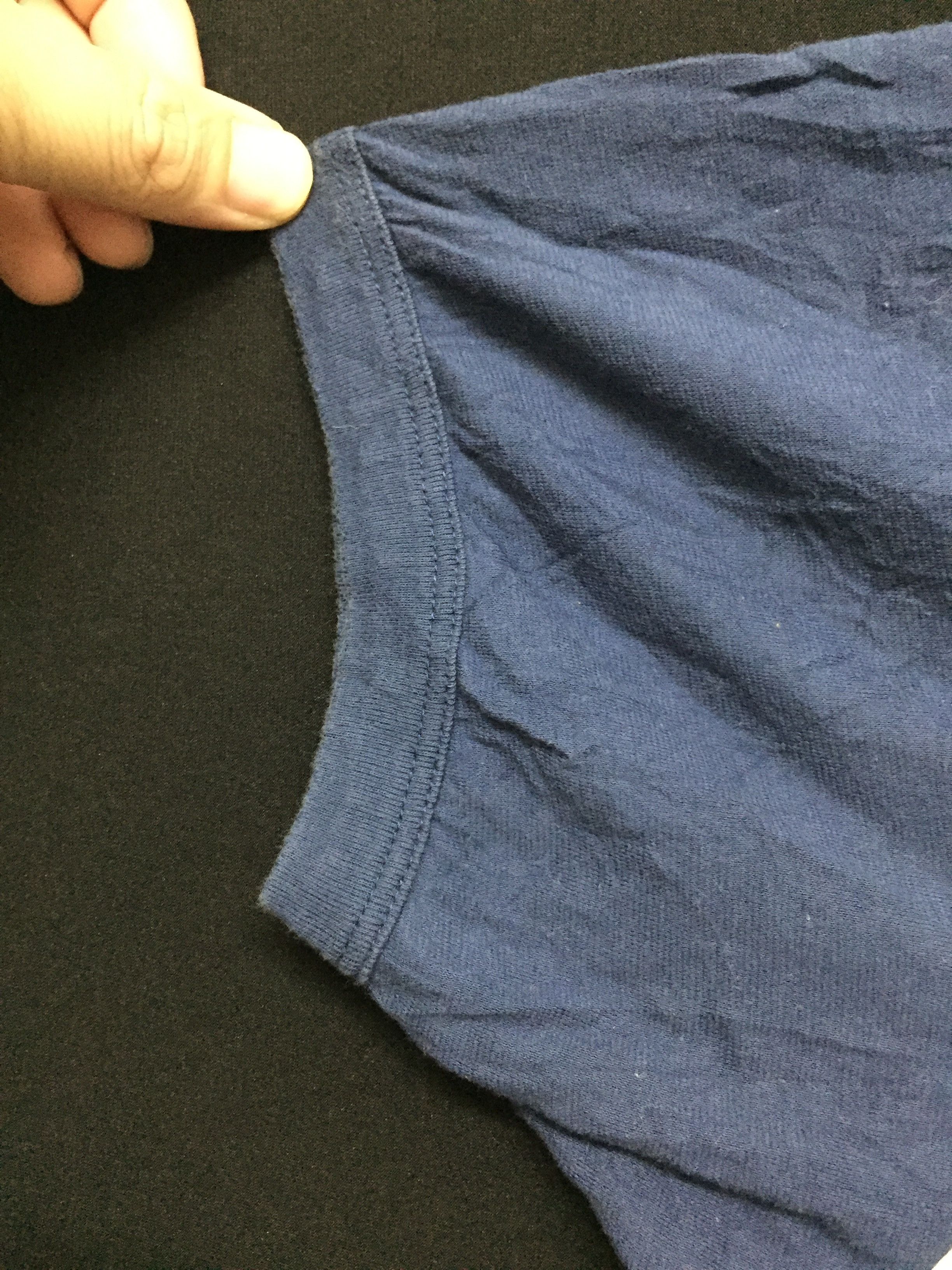 Jean Paul Gaultier Vtg 90'S GAULTIER Trompe l'œeil Denim stripe printing tee Size US M / EU 48-50 / 2 - 6 Thumbnail