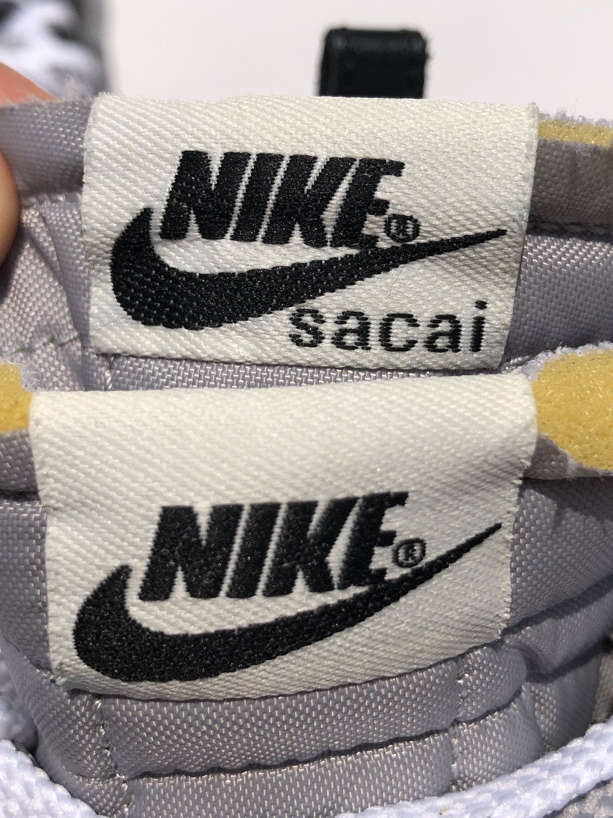 Nike × Sacai Nike Sacai Blazer Mid Black/Grey Size US 6 / EU 39 - 8 Thumbnail