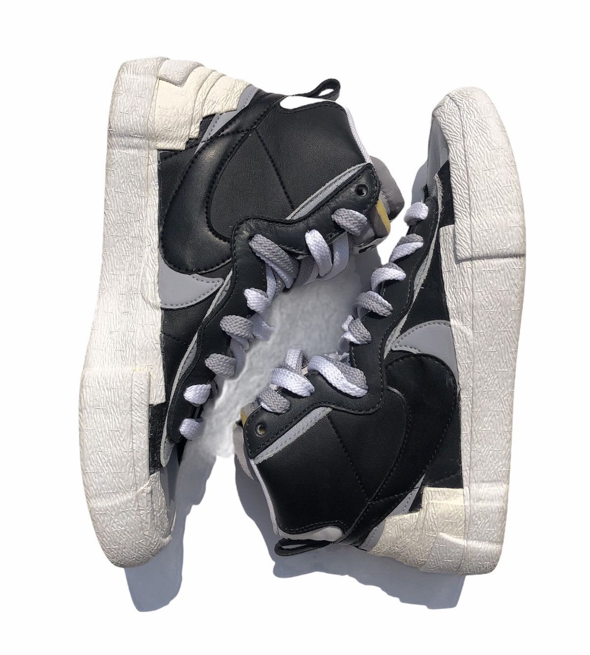 Nike × Sacai Nike Sacai Blazer Mid Black/Grey Size US 6 / EU 39 - 5 Thumbnail