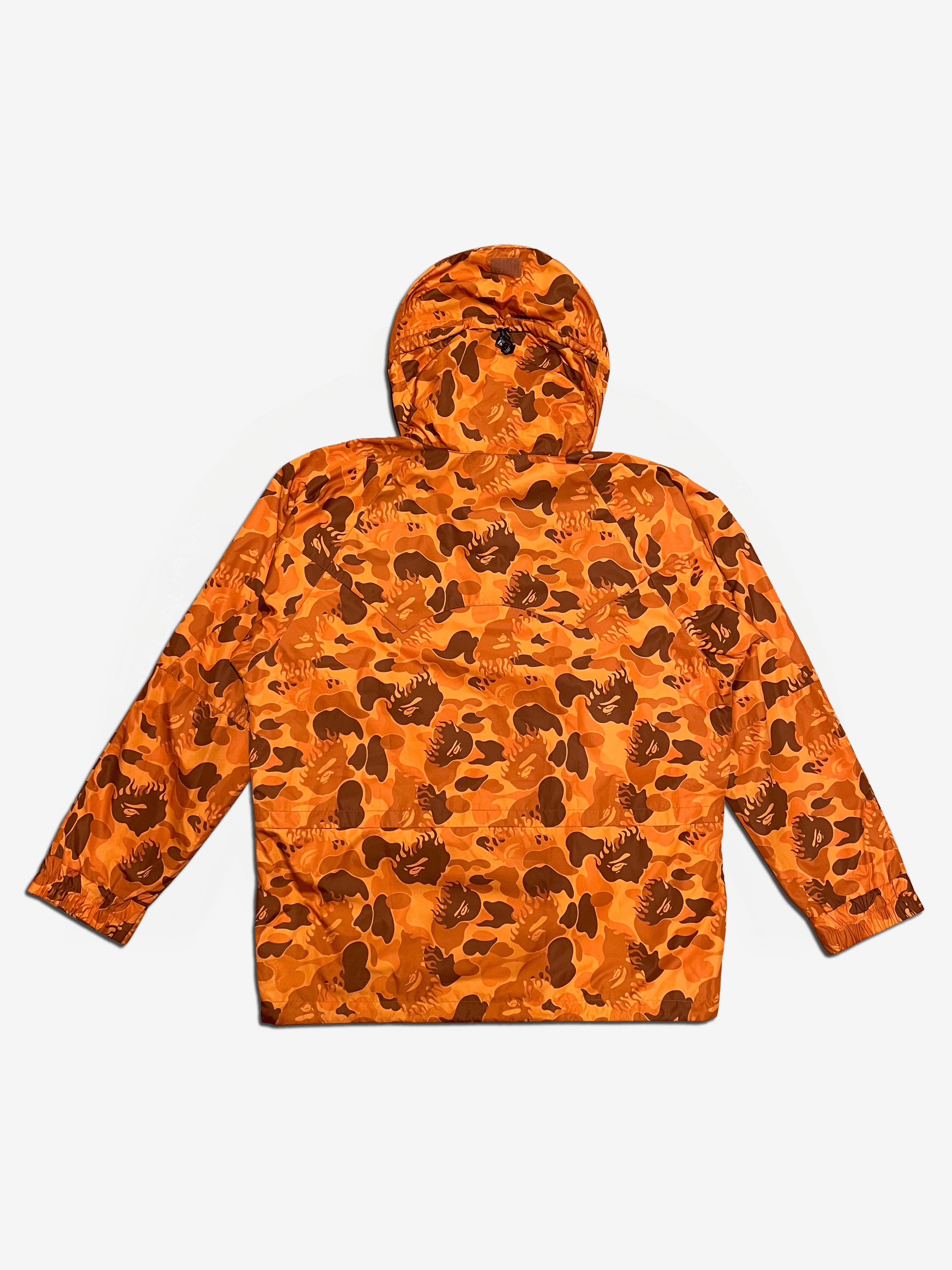 Bape BAPE Orange Nigo Flame Camo Snowboard Jacket Size US M / EU 48-50 / 2 - 2 Thumbnail