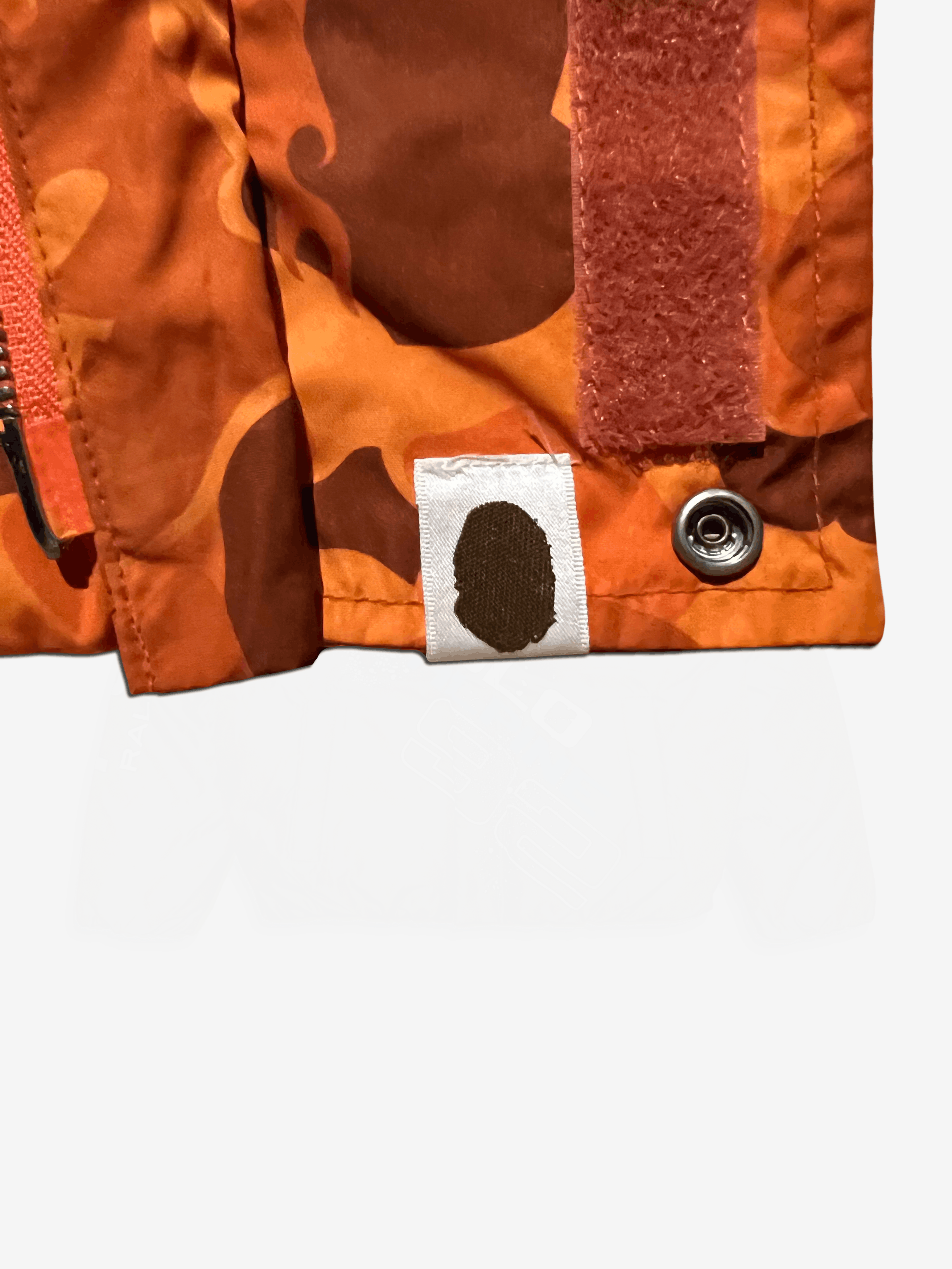 Bape BAPE Orange Nigo Flame Camo Snowboard Jacket Size US M / EU 48-50 / 2 - 8 Thumbnail